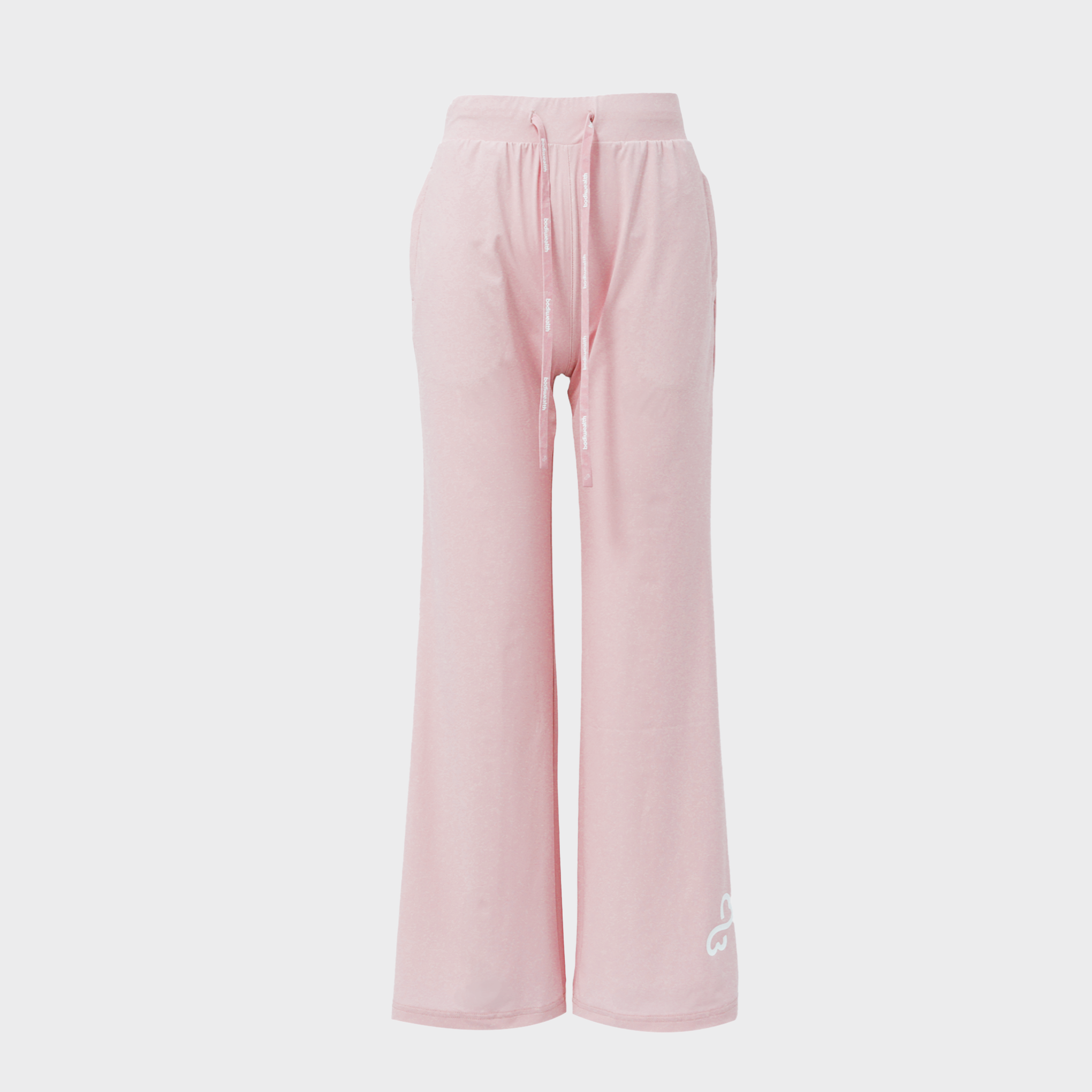 Bodiwealth Light Pink panelled casual sports pants, Primary front packshot