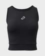 Bodiwealth Black sports tank, Primary front packshot