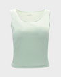 Bodiwealth Light Sage slim sports tank, Primary front packshot