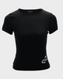 Bodiwealth Black sports tee, clean product front