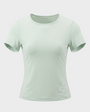 Bodiwealth Light Sage sports tee, clean product front