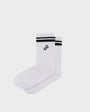 Bodiwealth White striped crew socks, clean packshot pair