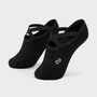Bodiwealth Black cross strap yoga socks, front packshot