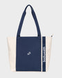 Bodiwealth Deep Blue yoga tote bag with mat holder, front packshot