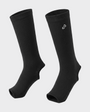 Bodiwealth Black ribbed calf socks, side packshot