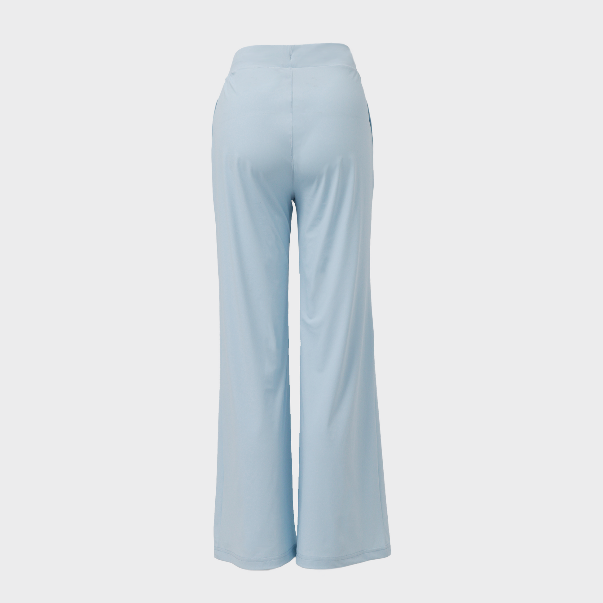 Bodiwealth Light Blue panelled casual sports pants, Back packshot
