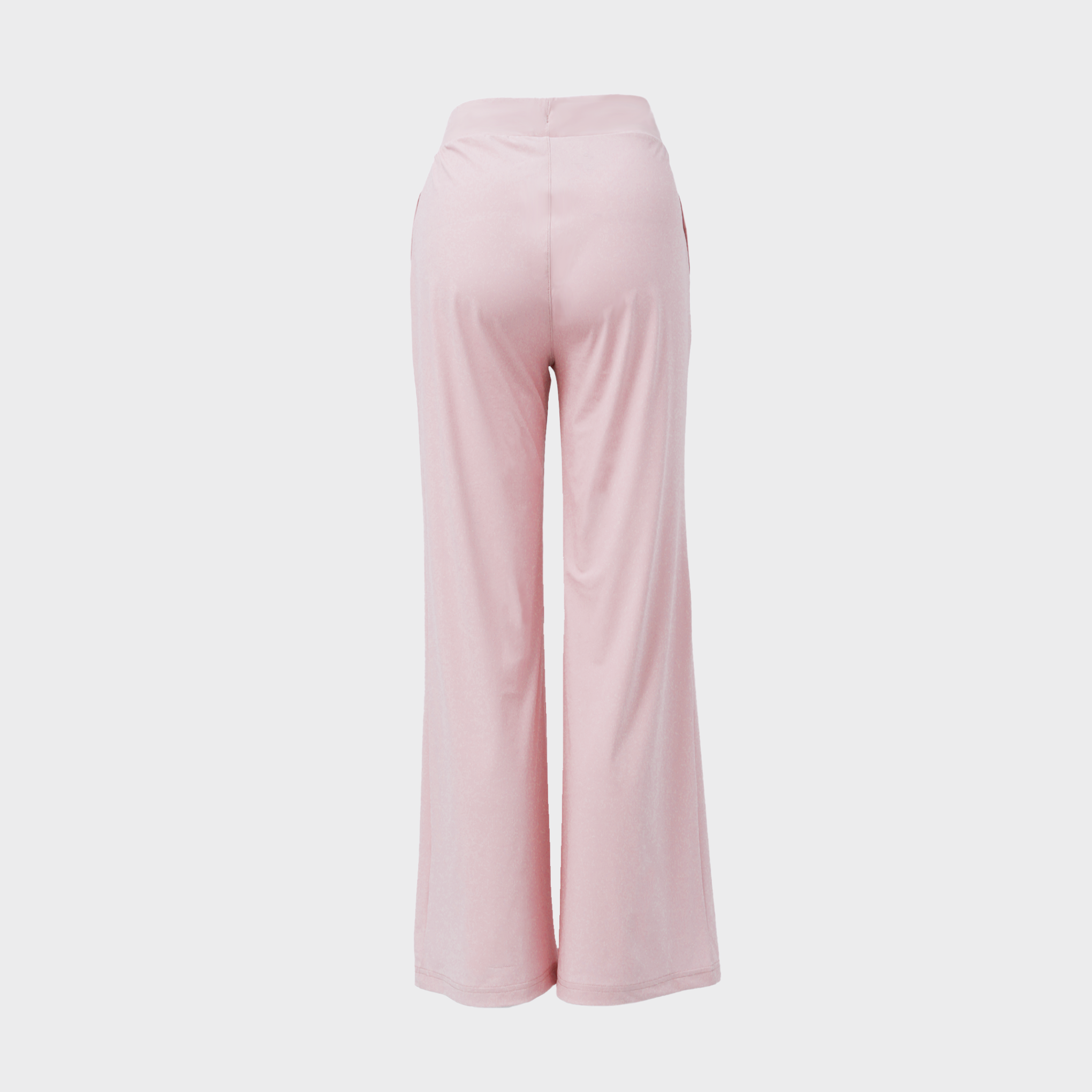 Bodiwealth Light Pink panelled casual sports pants, Back packshot