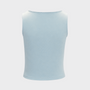Bodiwealth Light Blue slim sports tank, Back packshot