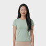 Bodiwealth Light Sage sports tee, clean model front