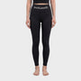Bodiwealth Black high waist yoga leggings, clean model front