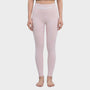 Bodiwealth Light Pink high waist yoga leggings, clean model front