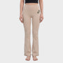 Bodiwealth Cream yoga pants, clean model front