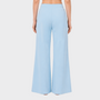 Bodiwealth Light Blue panelled casual sports pants, Model front