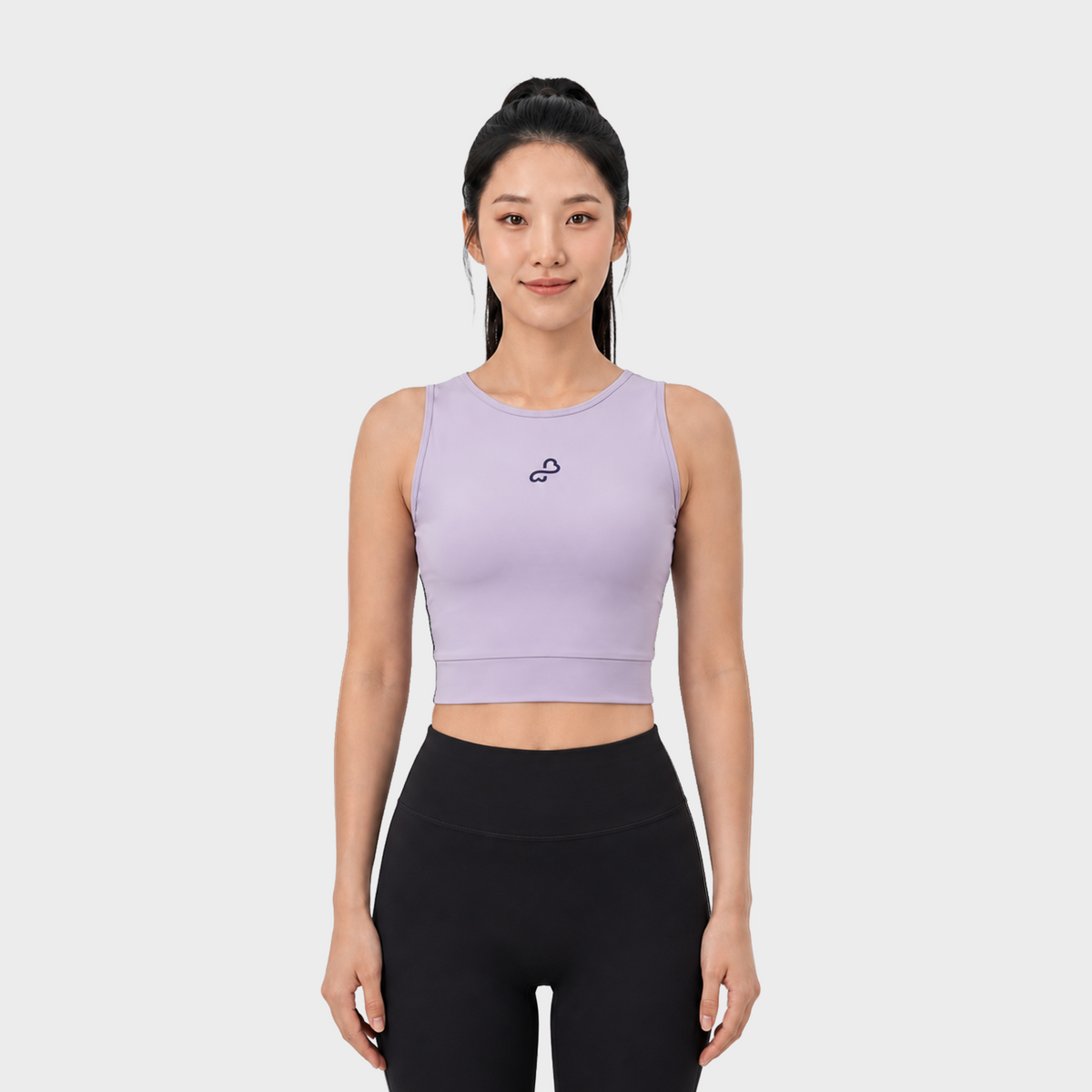 Bodiwealth Lilac sports tank, Model front