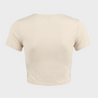 Bodiwealth Cream athletic tee, product back