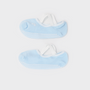 Bodiwealth blue cross strap yoga socks, side packshot