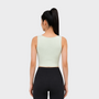 Bodiwealth Light Sage slim sports tank, Model back
