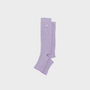 Bodiwealth Lilac ribbed calf socks, flat lay packshot