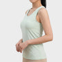 Bodiwealth Light Sage slim sports tank, Model side