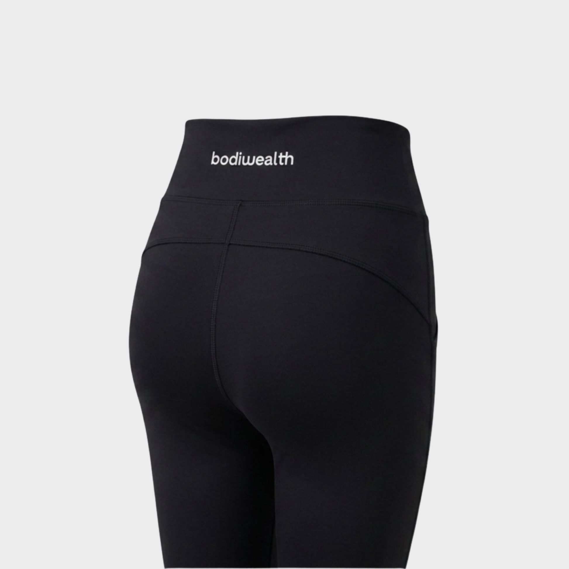 Bodiwealth Black casual sports pants, Back waistband detail