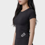 Bodiwealth Black sports tee, model side