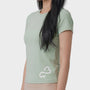 Bodiwealth Light Sage sports tee, model side