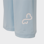 Bodiwealth Light Blue panelled casual sports pants, Hem logo detail