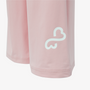 Bodiwealth Light Pink panelled casual sports pants, Hem logo detail