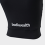 Bodiwealth Black sports tank, Back logo detail