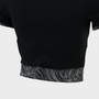 Bodiwealth Black sports tee, back construction detail