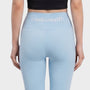 Bodiwealth Light Blue high waist yoga leggings, model back detail