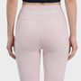Bodiwealth Light Pink high waist yoga leggings, model back detail