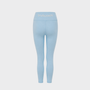 Bodiwealth Light Blue high waist yoga leggings, product back