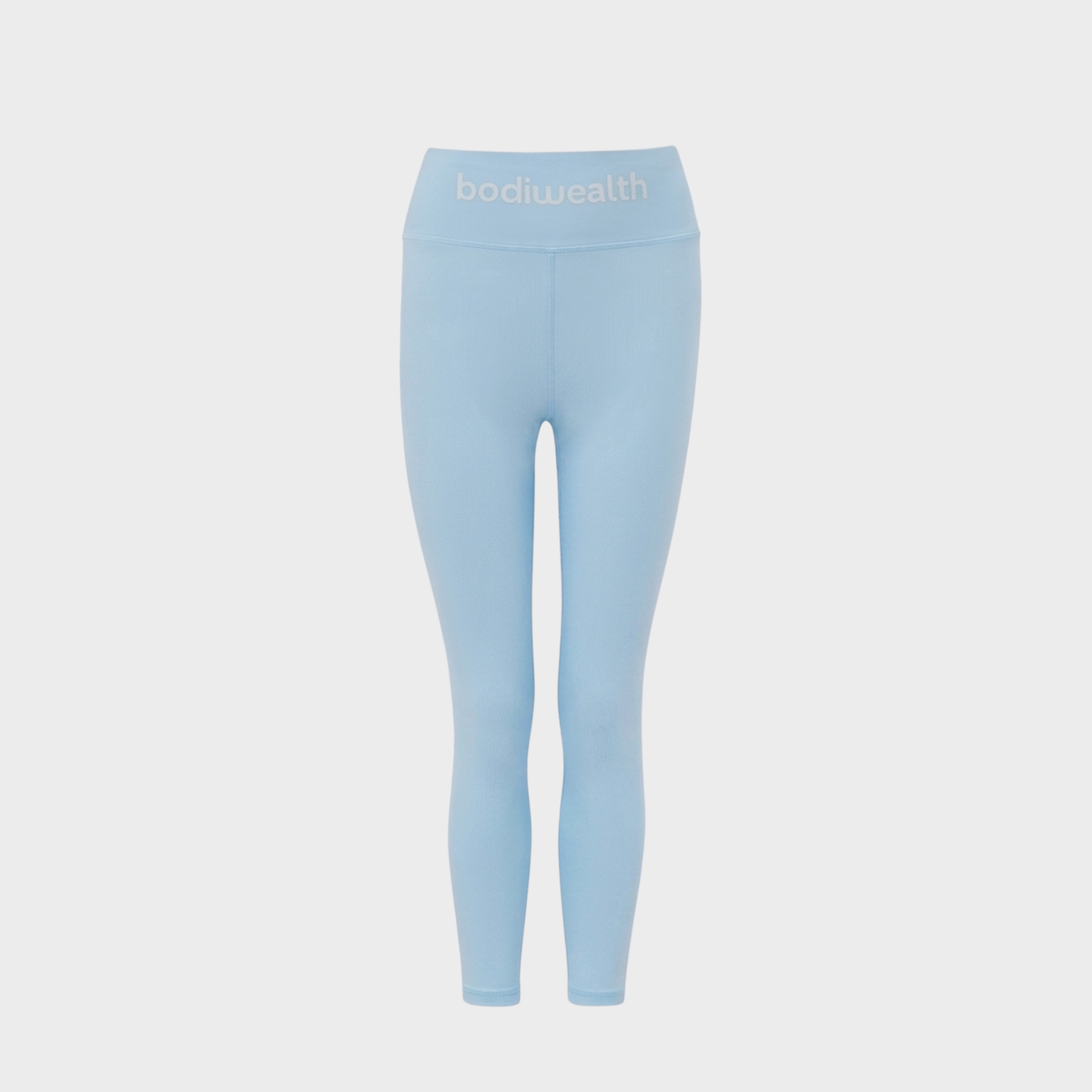 Bodiwealth Light Blue high waist yoga leggings, clean product front