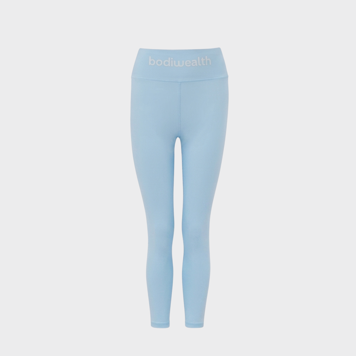 Bodiwealth Light Blue high waist yoga leggings, clean product front